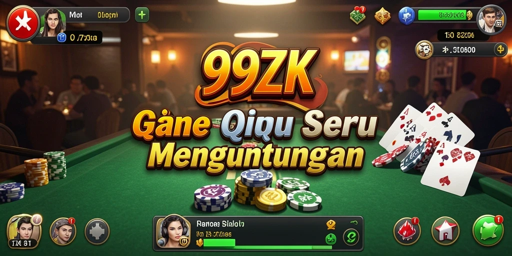 Tampilan gameplay seru dari 99ZK saat bermain QiuQiu.