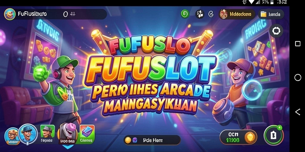 Screenshot FUFUSLOT menampilkan gameplay arcade yang seru dan menantang.