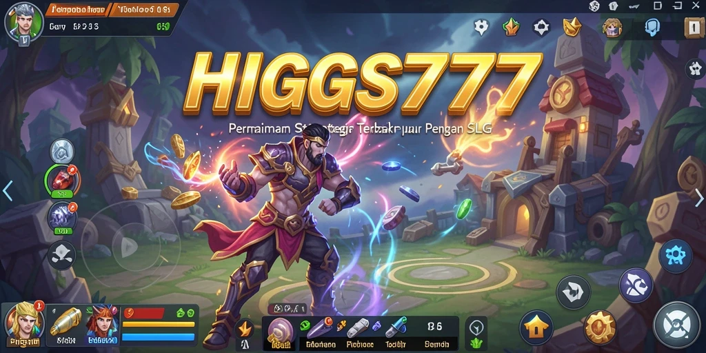 Screenshot gameplay HIGGS777 menunjukkan aksi pertempuran yang mendebarkan.