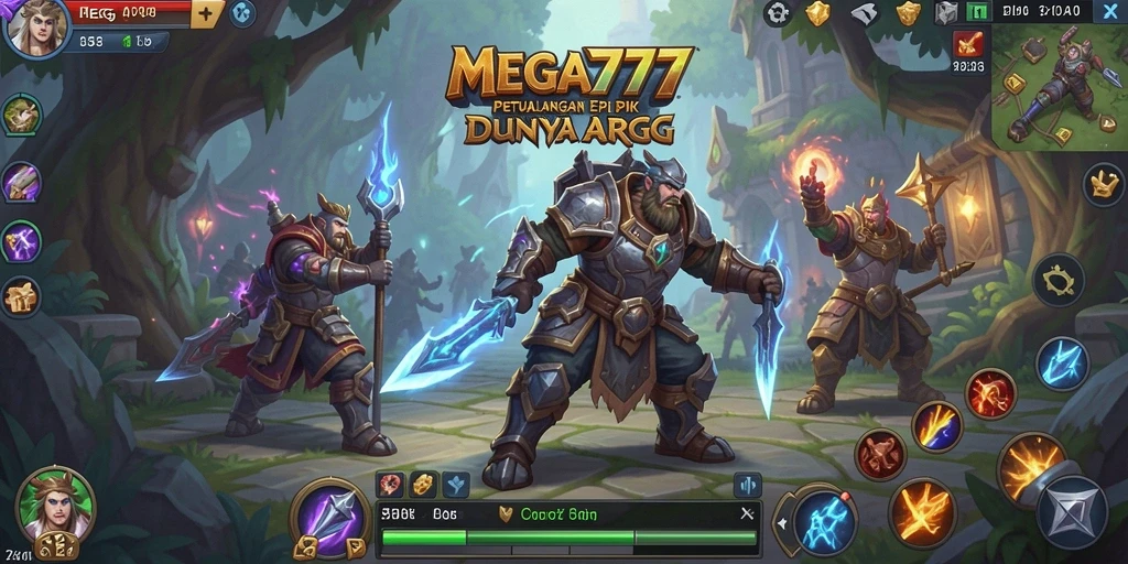 Tampilan gameplay MEGA777 dengan aksi ARPG mendebarkan.