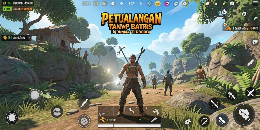 Tampilan gameplay RPRPRP dengan dunia yang luas dan interaktif.