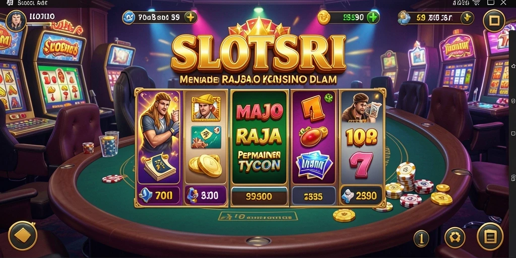 Screenshot SLOTSRI menampilkan keseruan gameplay Tycoon di kasino.