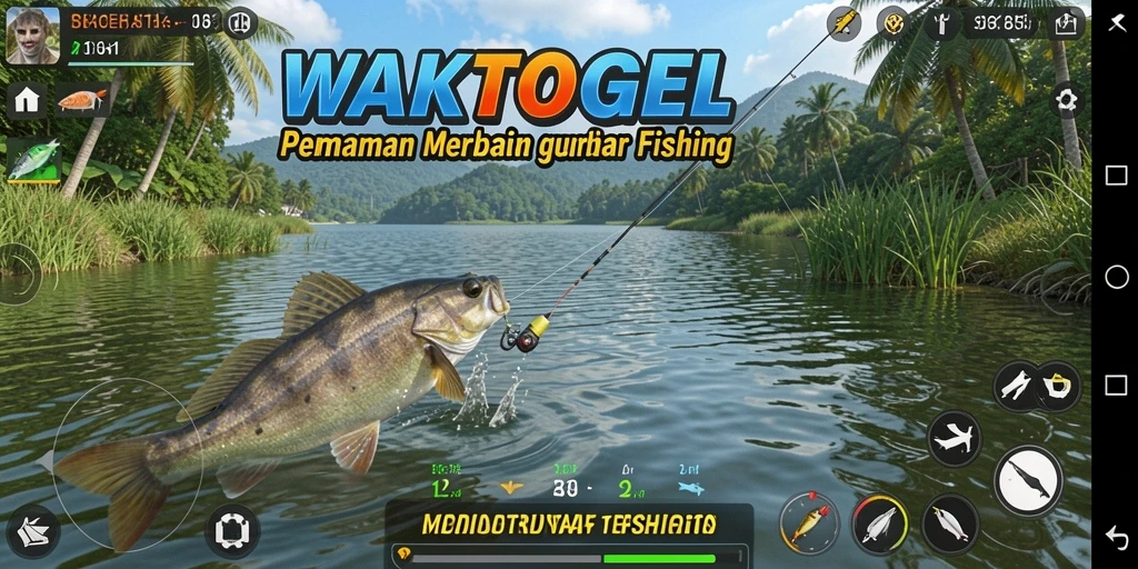 Tangkapan ikan yang berwarna-warni dalam gameplay WAKTOGEL.